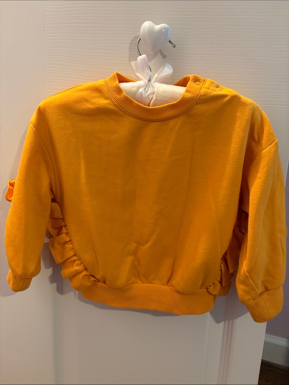 Habitual Baby Girls Ruffled Sweatshirt - Yellow - Picture 1 of 5
